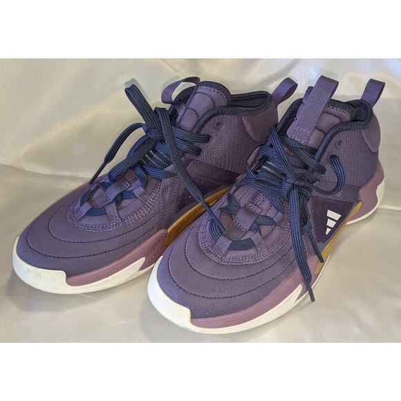 Adidas Candace Parker x Exhibit Select Mid Sneakers Shadow Violet Sz 7.5 IE9338 - Picture 2 of 10